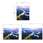 Tropical Rainforest Wall Mural Painting. #6475