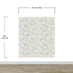 White Magnolia Wall Mural Peel and Stick Wallpaper. #6477
