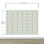 Tiger and Leopard Wallpaper Pattern. Safari Animal Print Wall Mural. #6478