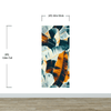 Tropical Leaves Foliage Abstract Wall Mural. Dark Color Patterns. #6479