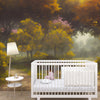 Vintage Trees in Park Wallpaper. Peel and Stick Wall Mural. #6496