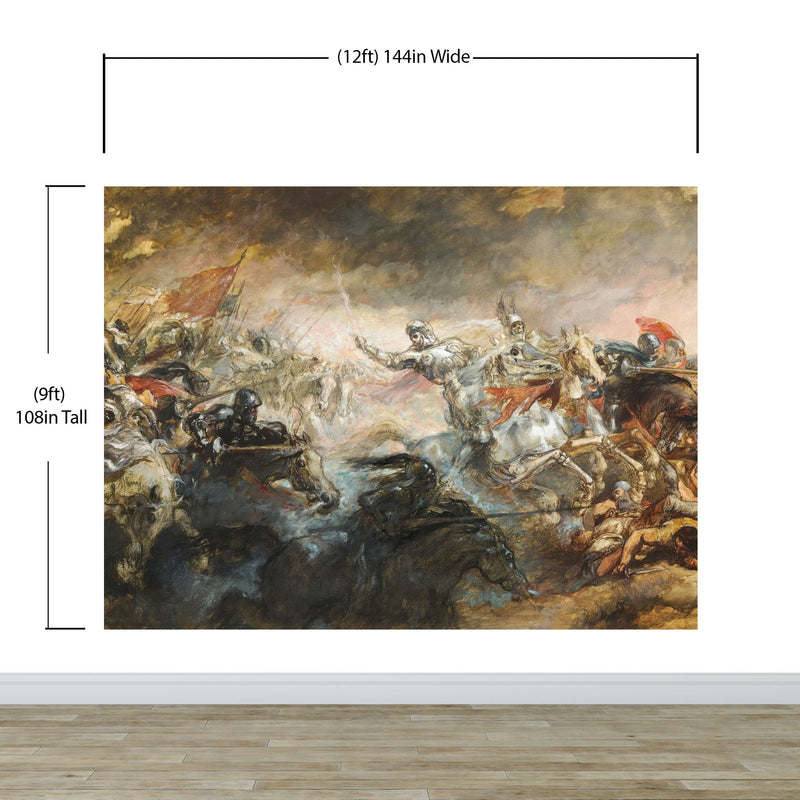 The Phantom Horseman Antique Painting Wallpaper. Peel and Stick Wallpaper. #6510