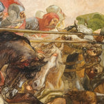 The Phantom Horseman Antique Painting Wallpaper. Peel and Stick Wallpaper. #6510