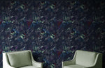 Pastel Color Tropical Leaves In a Dark Jungle Background Wallpaper #6537