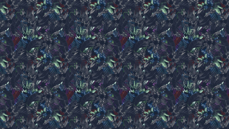 Pastel Color Tropical Leaves In a Dark Jungle Background Wallpaper #6537