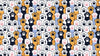 Cat Paws Pattern Wallpaper - Adorable Decor for Kid's and Nursery Rooms #6576
