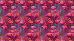 Bright Pink Flamingos Wallpaper - Modern Miami Vibes, Tropical Home Decor #6581