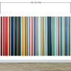 Vertical Line Color Stripes Wallpaper. Bright Rainbow Color Lines Wall Mural. #6597