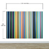 Vertical Line Color Stripes Wallpaper. Bright Rainbow Color Lines Wall Mural. #6597