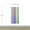Vertical Line Color Stripes Wallpaper. Bright Rainbow Color Lines Wall Mural. #6597