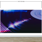 Music Wallpaper - Purple Violet Album Wall Art Mural - Peel and Stick Decor #6599