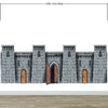Medieval Castle Wallpaper / Peel and Stick Wall Mural. #6620