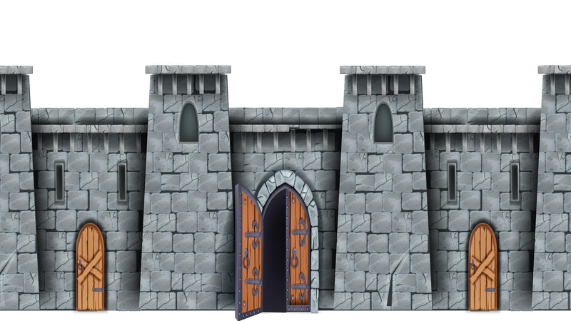 Medieval Castle Wallpaper / Peel and Stick Wall Mural. #6620