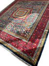 Hand-Knotted Mamluk Wool Rug – 8'4" x 9'9" – Intricate Geometric Masterpiece