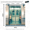 Subway Train Wall Mural Wallpaper. Urban NYC Decor. #6775