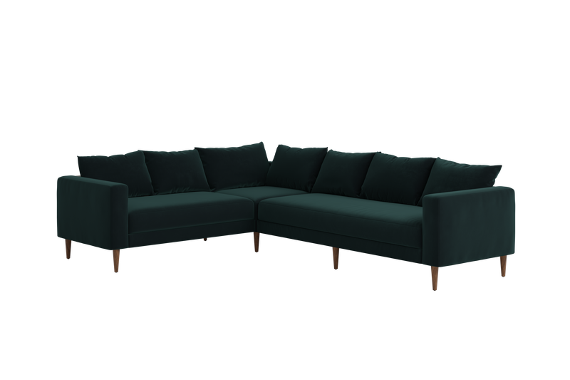 The Essential Corner Sectional (6 Seat) in Recycled Velvet
