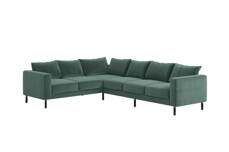 The Essential Corner Sectional (6 Seat) in Recycled Velvet