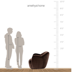 Julius Surrey Cocoa Swivel Chair | shipping 5/26/2025