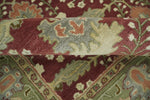 5x8, 6x9, 8x10 and 9x12 Handmade Persian Design Rust and Green made with fine wool Area Rug |  TRDCP150810