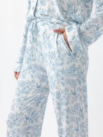 Women's Stretch-Knit Long Sleeve Bamboo Pajama Set