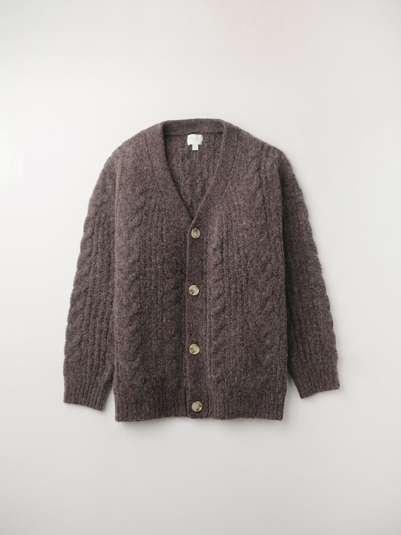 Oversized Cable Knit Cardigan