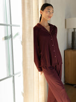 Women's Stretch-Knit Long Sleeve Bamboo Pajama Set