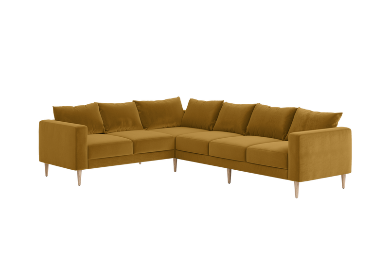 The Essential Corner Sectional (6 Seat) in Recycled Velvet