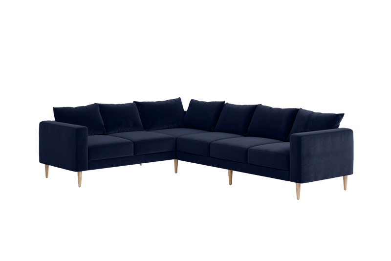 The Essential Corner Sectional (6 Seat) in Recycled Velvet