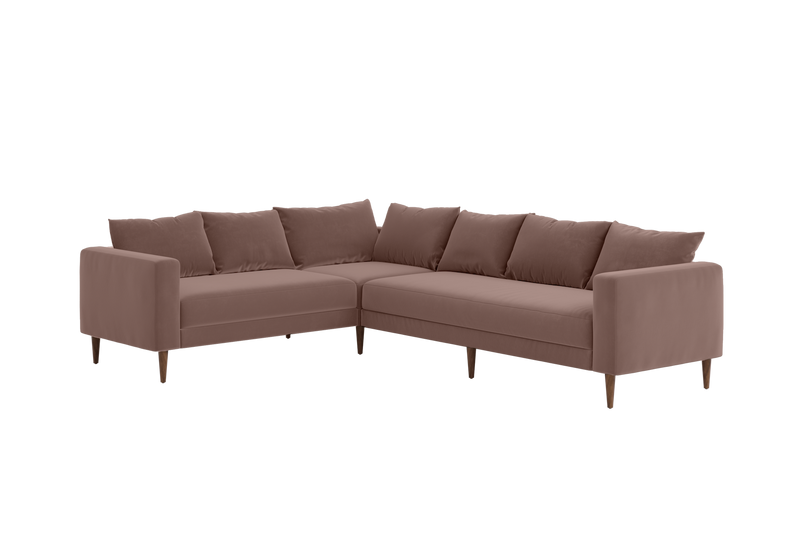 The Essential Corner Sectional (6 Seat) in Recycled Velvet