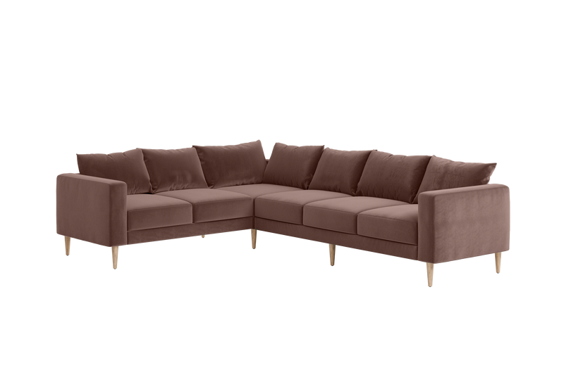 The Essential Corner Sectional (6 Seat) in Recycled Velvet