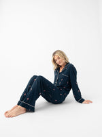 Women's Stretch-Knit Long Sleeve Bamboo Pajama Set