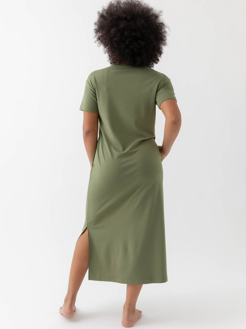 Women's Brushed Bamboo Midi Dress