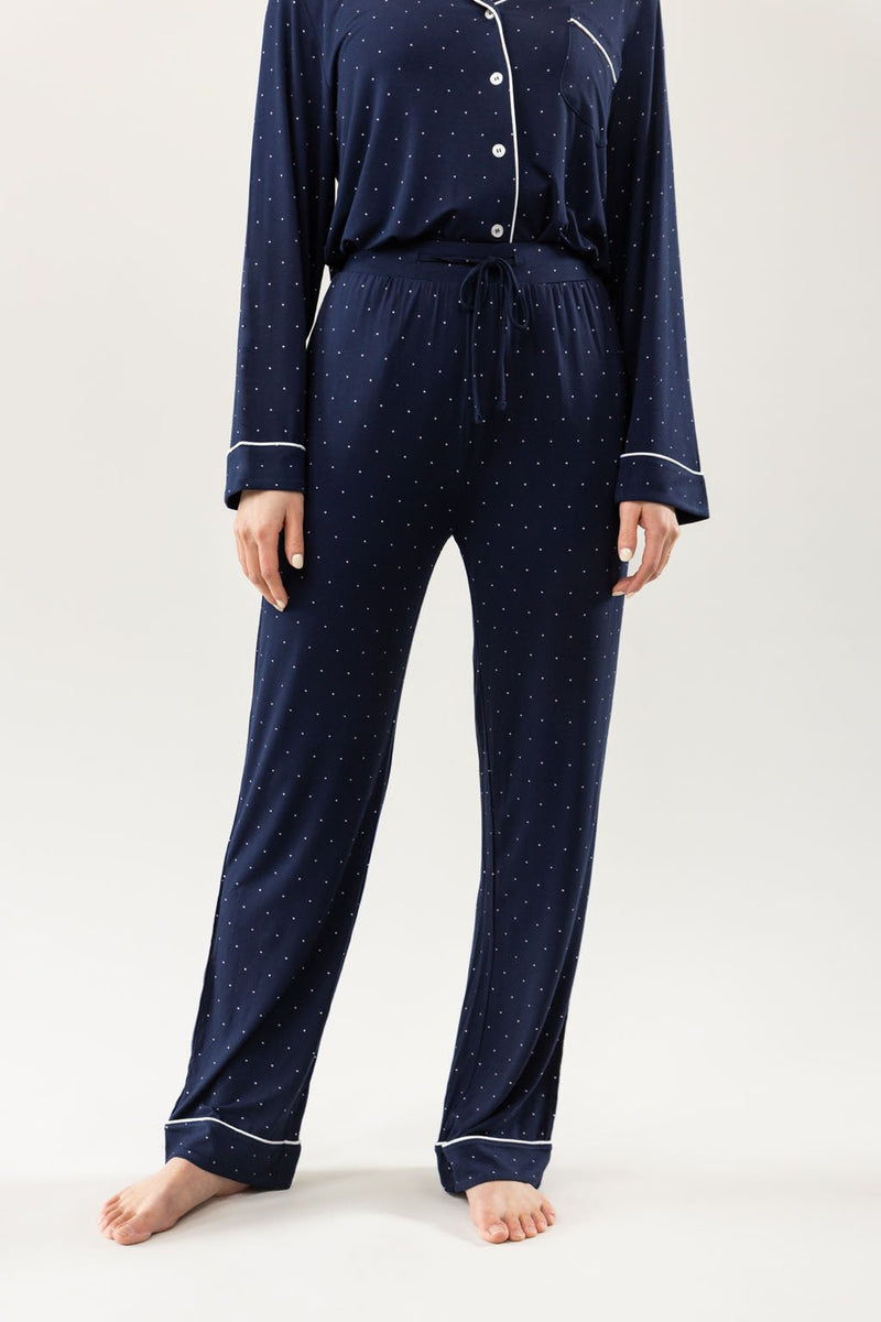 Women's Stretch-Knit Long Sleeve Bamboo Pajama Set