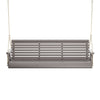 Amish Casual 6 Foot Roll Back Porch Swing in Grey Stain