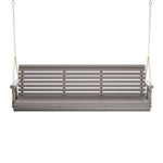 Amish Casual 6 Foot Roll Back Porch Swing in Grey Stain