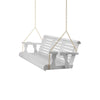 Amish Casual 5 Foot Roll Back Porch Swing in White Stain