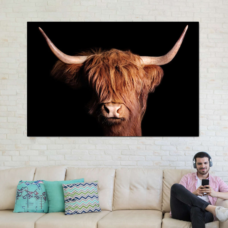 Scottish Highland Cow Wall Art