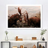 Moose Battle Wall Art