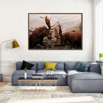 Moose Battle Wall Art