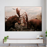 Moose Battle Wall Art