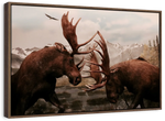 Moose Battle Wall Art