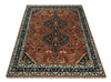 Rust, Ivory and Brown Oriental Traditional Hand knotted Multi Size Area Rug