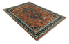 Rust, Ivory and Brown Oriental Traditional Hand knotted Multi Size Area Rug