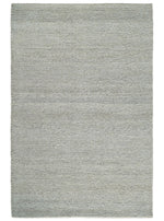 3x5, 5x8, 6x9, 8x10 and 9x12 Solid Silver Wool Blend Felted Chunky Hand Woven Area Rug