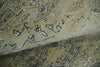 6x9 Fine Hand Knotted Beige and Black Traditional Vintage Persian Style Antique Wool Rug | AGR4