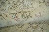 6x9 Fine Hand Knotted Beige and Rust Traditional Vintage Persian Style Antique Wool and Silk Rug | AGR2
