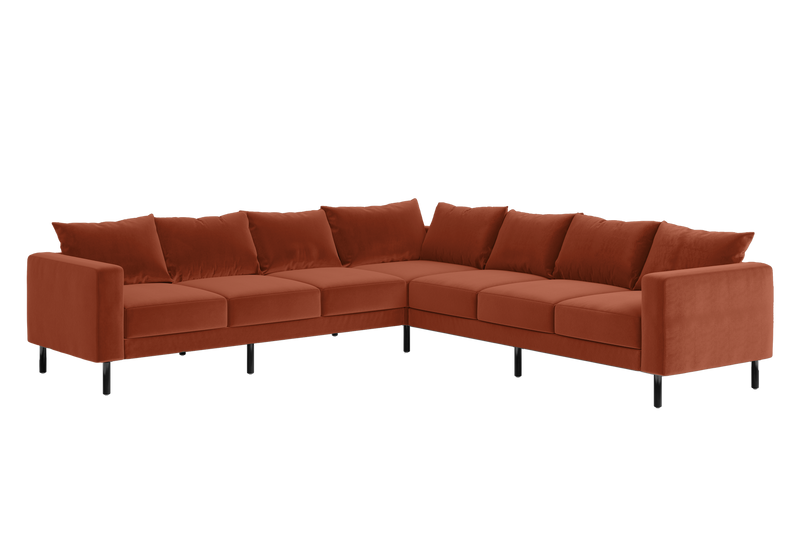 The Essential Corner Sectional (7 Seat) in Recycled Velvet