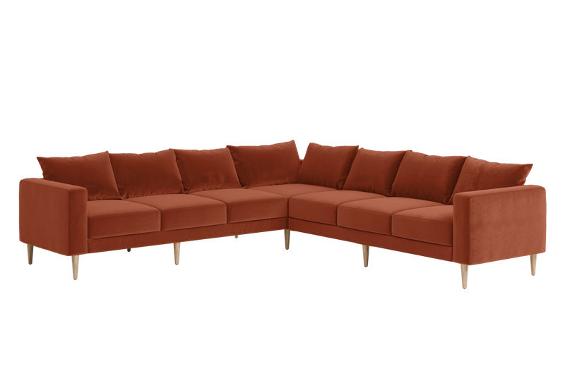 The Essential Corner Sectional (7 Seat) in Recycled Velvet