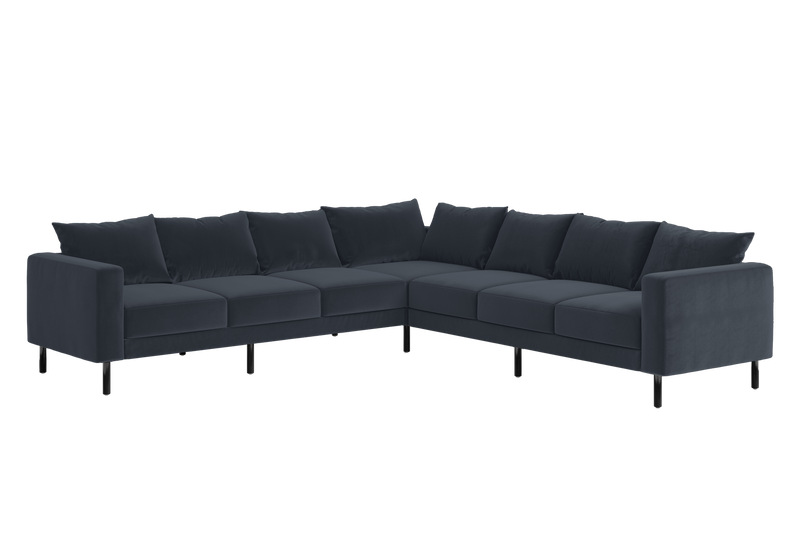 The Essential Corner Sectional (7 Seat) in Recycled Velvet