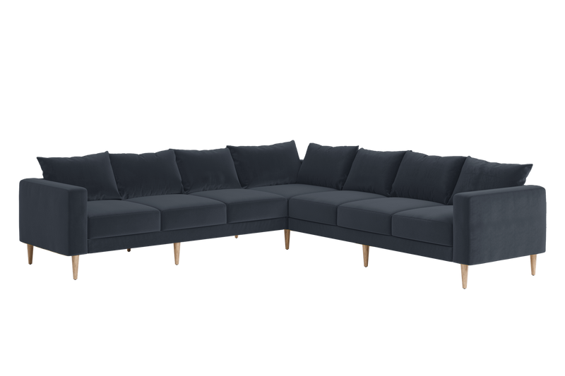 The Essential Corner Sectional (7 Seat) in Recycled Velvet